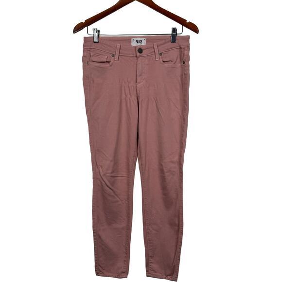 Paige Verdugo Ankle Soft Pink Jeans Size 27 - Picture 2 of 8